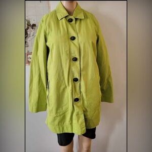 Liz Claiborne Bright Green Utility Jacket, size 10